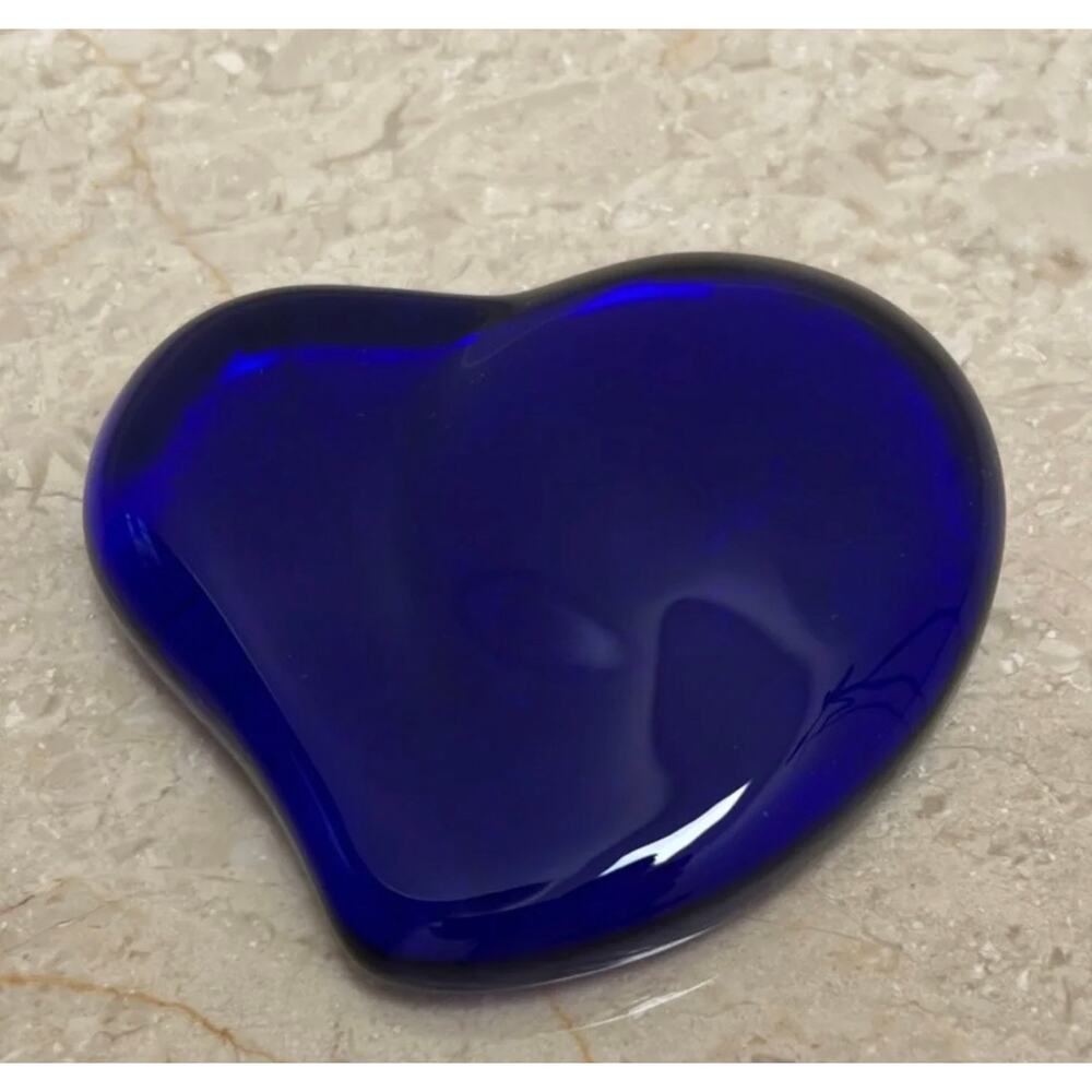 Elsa Peretti Tiffany & Co Blue Heart Paperweight